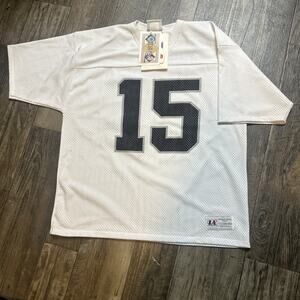 Raiders Jeff Hostetler #15 NFL Logo Athletic Brand Jersey Unisex Size L New
